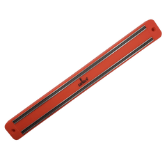 Kitchen Knife Set Kit | Red Magnetic Rack & Portable Sharpener